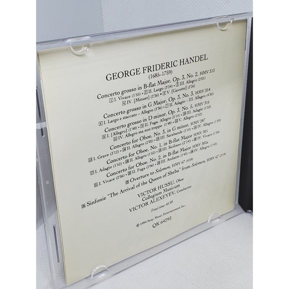 Handel Infinity Digital Concerti Grossi Oboe Concerti Classical CD No Scratches - Picture 7 of 8